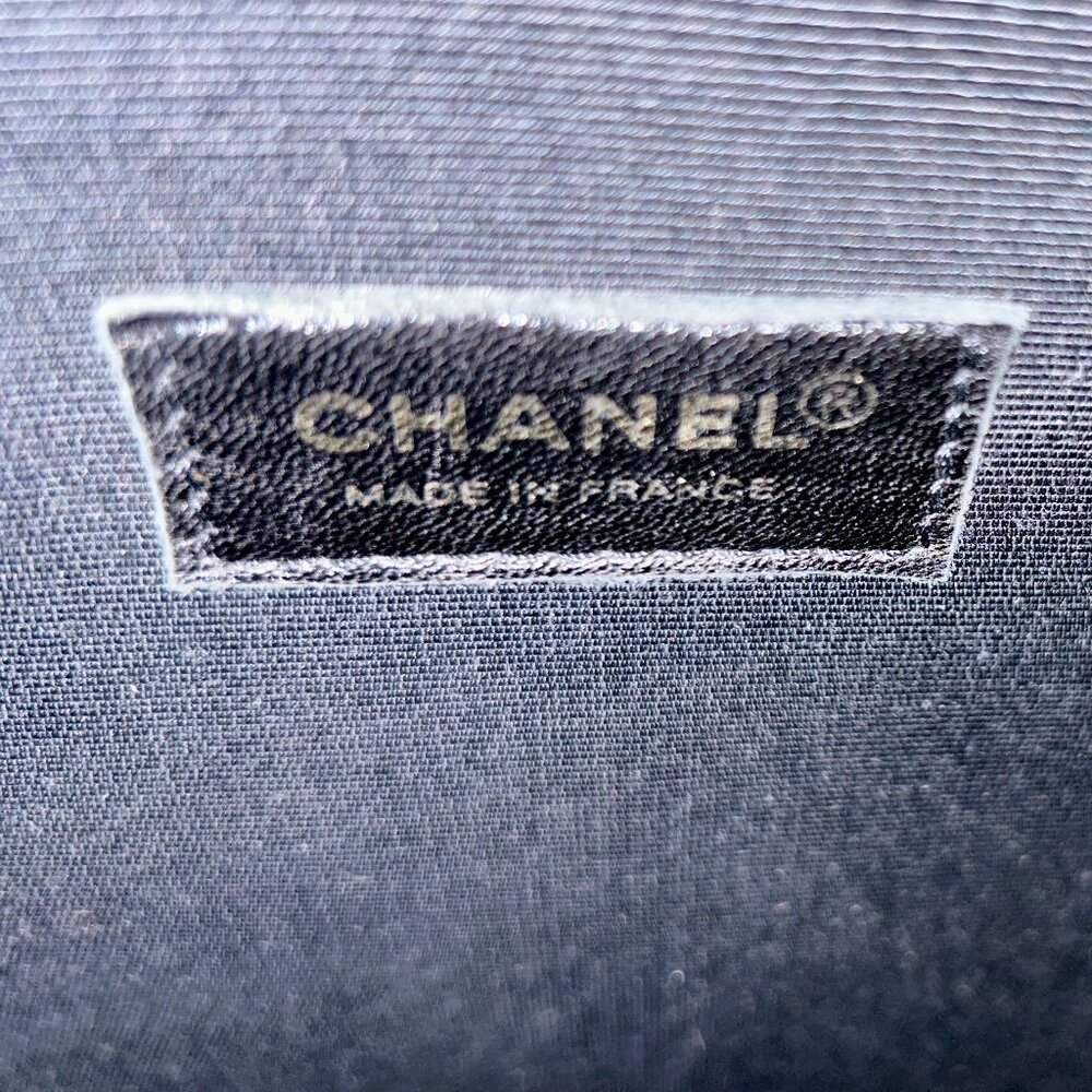 CHANEL MADEMOISELLE VINTAGE VERTICAL CHOCOLATE BAR TOTE BAG COCO PORTRAIT RARE! - Picture 11 of 12